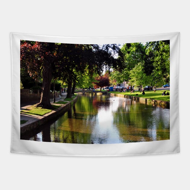 Bourton on the Water Cotswolds England UK Tapestry by Andy Evans Photos