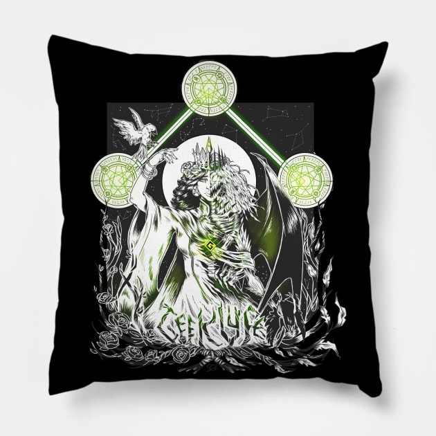 Something Wicked This Way Comes Pillow by TheGeekLyfe