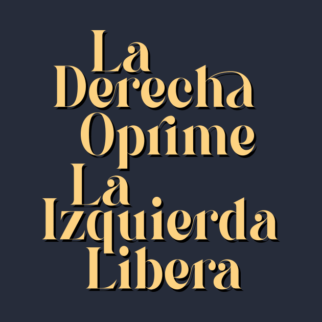 La derecha oprime, la Izquierda libera by Treherne