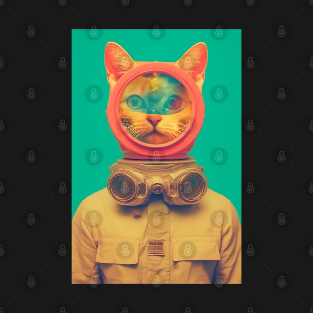 Cat in a diving suit by Curious Craze