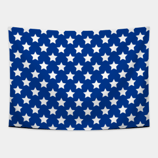 USA Stars White And Blue Tapestry