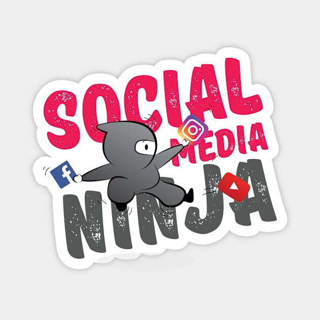 Social Media Ninja Magnet by Zias