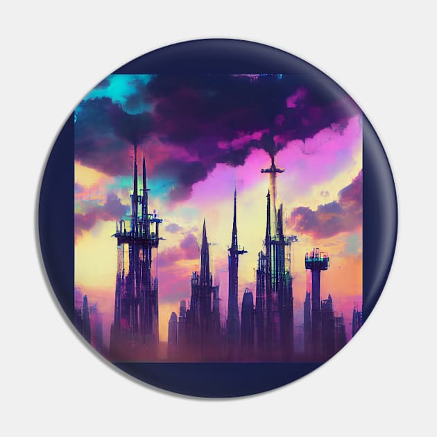 Cyberpunk Kingdom High Fashion Jewelry Pin by HoHoHo420Santa