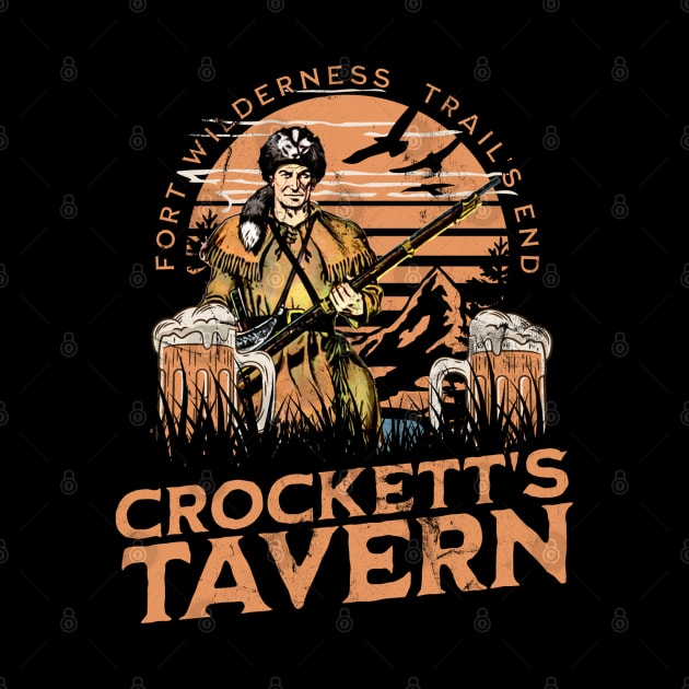 Crockett's Tavern Fort Wilderness Trail's End Orlando Lodge and Resort Distressed Look by Joaddo