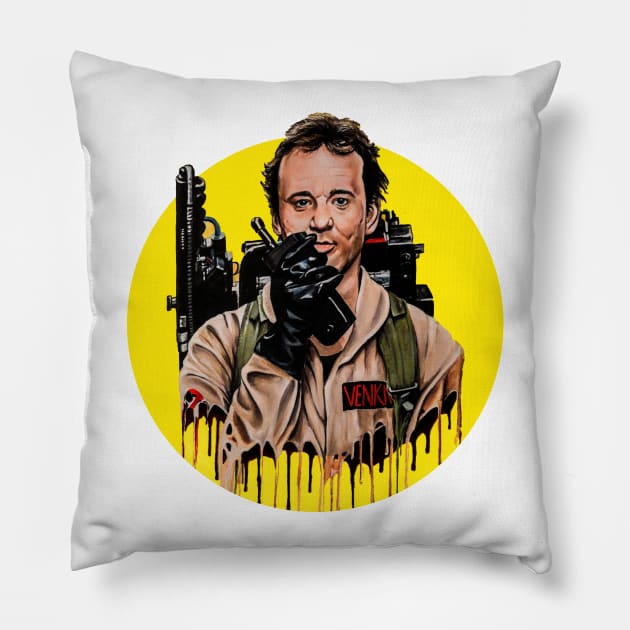 Paranormal Effing Investigator Pillow by LeeHowardArtist