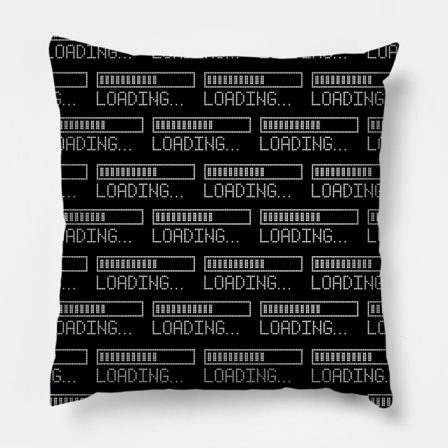 Loading Bar Loading Pattern Pillow by XOOXOO