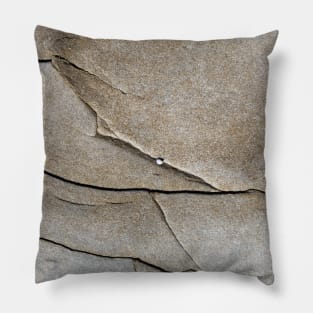 Cracked rock texture Pillow