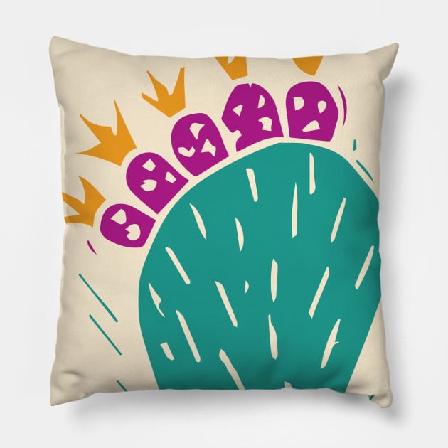 Nopal & Tunas Pillow by Eduardo Tejedor