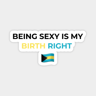 Being Sexy is My Birth Right Bahamas Magnet