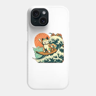 Japanese Aloha Surf Cat Phone Case