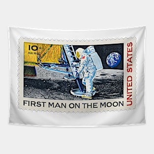 Moon Landing - Design 1 Tapestry