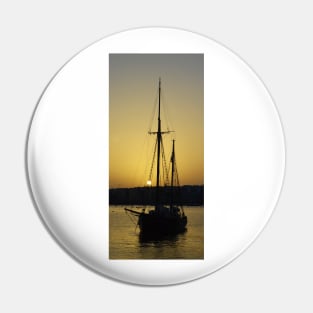 A Sailboat in Malta Pin