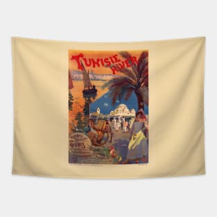 Tunisie Hiver Tunisia Vintage Poster 1899 Tapestry