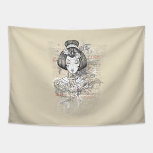 Geisha Peace Tapestry