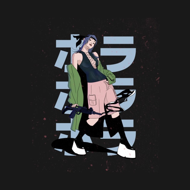 Street Style Anime Warrior Girl by artefaktori