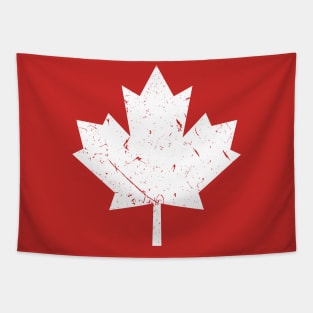 Canada Pride | Vintage Style, Retro Canadian Maple Leaf Tapestry