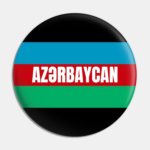 Azerbaijan Flag Colors Pin by aybe7elf