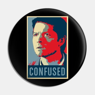 Cas is Confused Pin