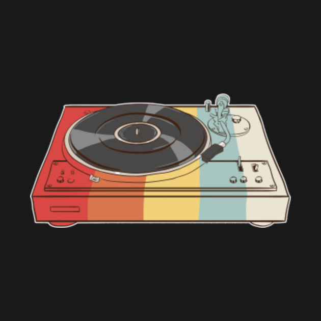 Retro Records - Turntable Dj - Trend - T-Shirt | TeePublic