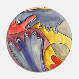 Abstract painting Pin