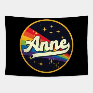 Anne // Rainbow In Space Vintage Style Tapestry