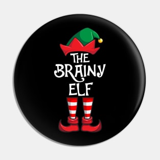 Brainy Elf Matching Family Christmas Smart Pin