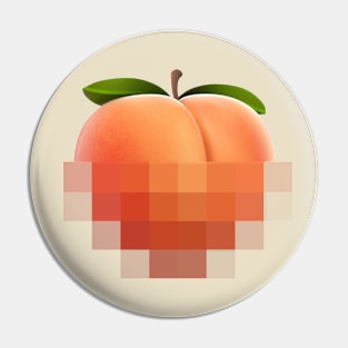 Peach Emoji Pin