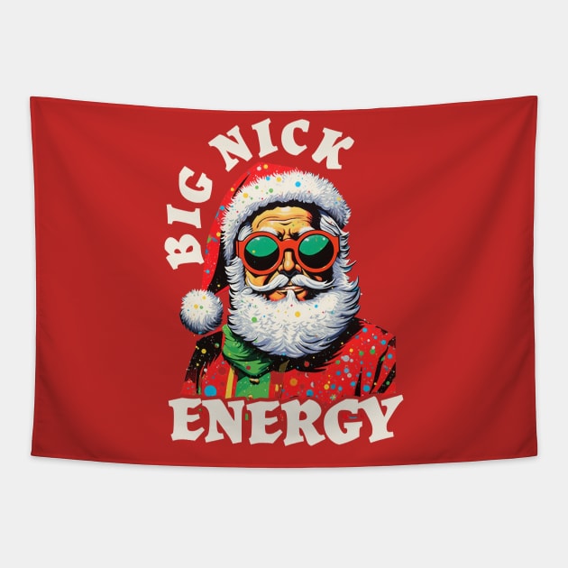 Big Nick Energy Santa Cool Tapestry by Frame sky aesthetic