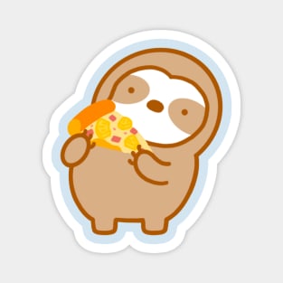 Cute Hawaiian Pineapple Pizza Sloth Magnet