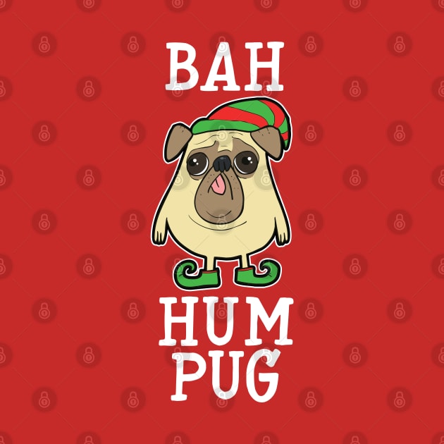 Bah Hum Pug - Fawn by NinthStreetShirts