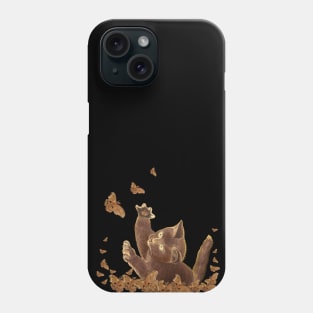 Cat Hunting Night Butterflies Phone Case