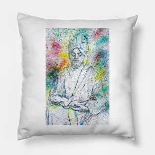 SWAMI VIVEKANANDA - watercolor portrait .2 Pillow