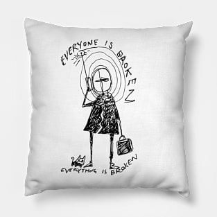 Planet Telex Illustrated Lyrics Pillow