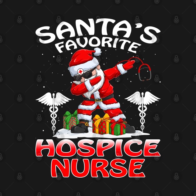 Santas Favorite Hospice Nurse Christmas T Shirt by intelus