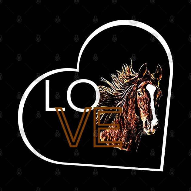 HORSE LOVE by crearty art