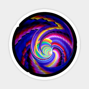 Magic spiral. Magnet