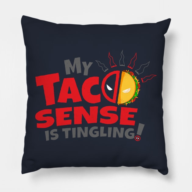 Taco Sense Pillow by RyanAstle