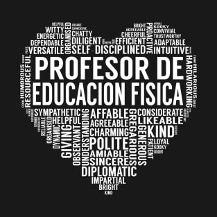 Profesor De Educacion Fisica Heart T-Shirt