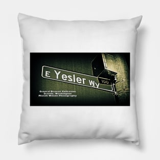 Yesler Way, Seattle, Washington by Mistah Wilson Pillow