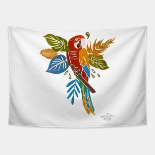 Colorful Parrot Tapestry