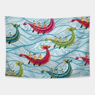 Dragon Festival - Boat race Tapestry