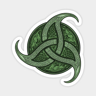 Trinity Knot - Green Magnet