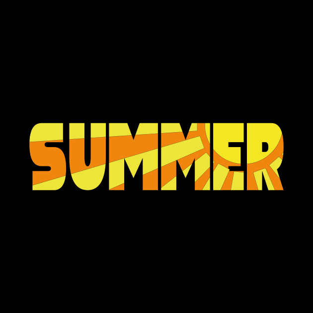 SUMMER sunshine in letters design by JDP Designs