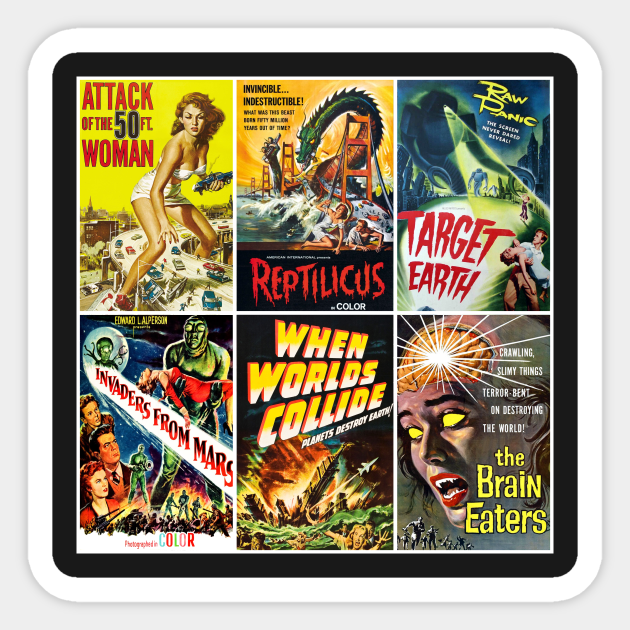 50s Sci-Fi Poster Collection - Science Fiction - Sticker