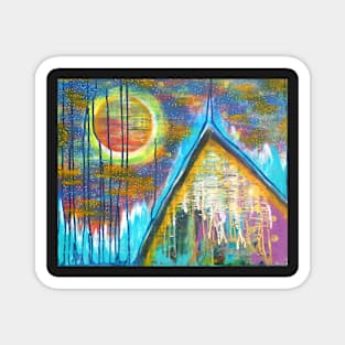 Mountain Home for the Heart: Inner Power Painting Magnet