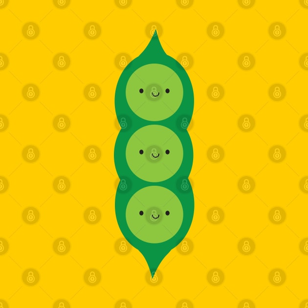 Kawaii Peas in a Pod by marcelinesmith