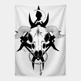 Satanic Goat Skull Tapestry