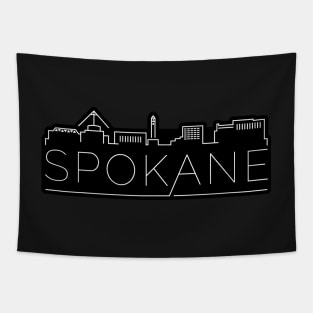 City of Spokane Line Art Alternate Tapestry