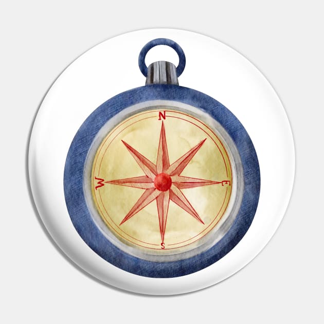 Compass Pin by PhotoSphere