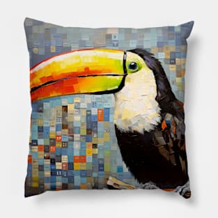 Toucan Animal Bird Art Decor Paint Pillow